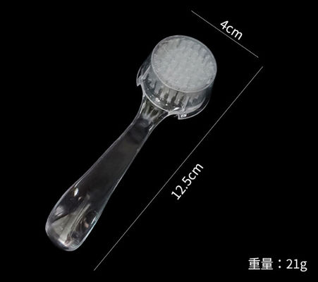 Remove Dust Makeup Washing Brush Manicure Professional Plastic Nail Art Dust Cleaning Brush With Cap Round Head