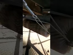 Escovinha de cilindro de nylon para processamento de alimentos, varredura de estradas, limpeza de transportadores